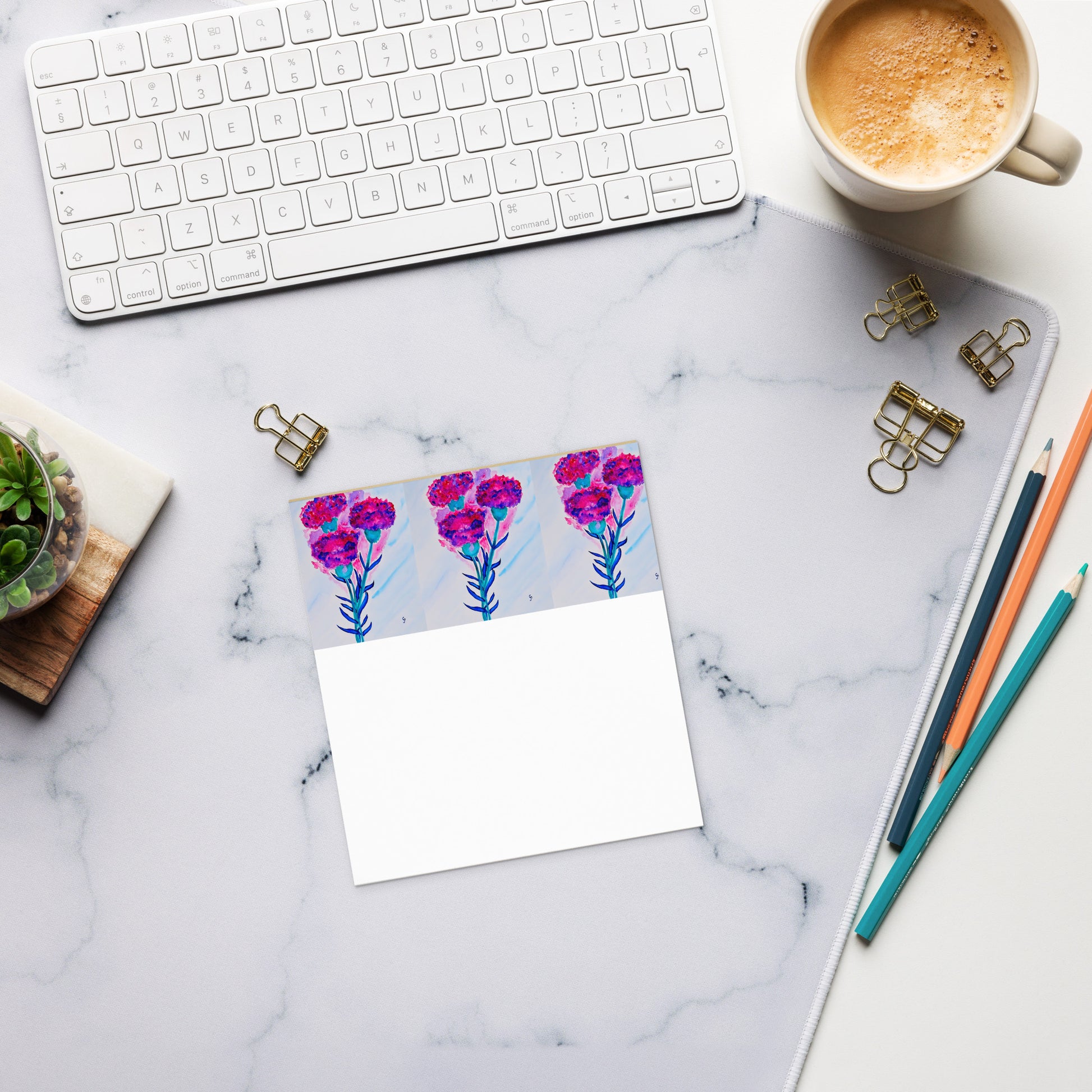 Artist-designed notepad featuring original artwork on each page—perfect for to-do lists, daily notes, or gift giving; compact, stylish, and ideal for home, office, or school use.