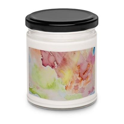 Scented soy candle featuring original artwork on the label—eco-friendly, long-burning, and perfect for home décor, relaxation, or gifting with a natural, clean fragrance.Scented soy candle featuring original artwork on the label—eco-friendly, long-burning, and perfect for home décor, relaxation, or gifting with a natural, clean fragrance.