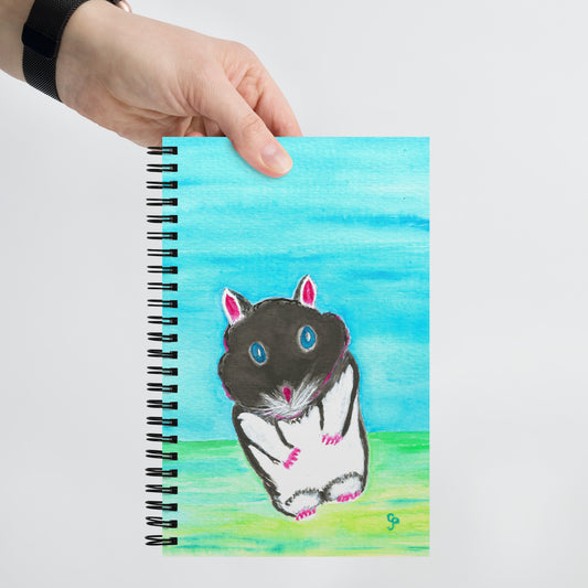 Spiral notebook featuring original cover artwork—durable, stylish, and perfect for journaling, note-taking, or creative writing; ideal for students, professionals, and art lovers.