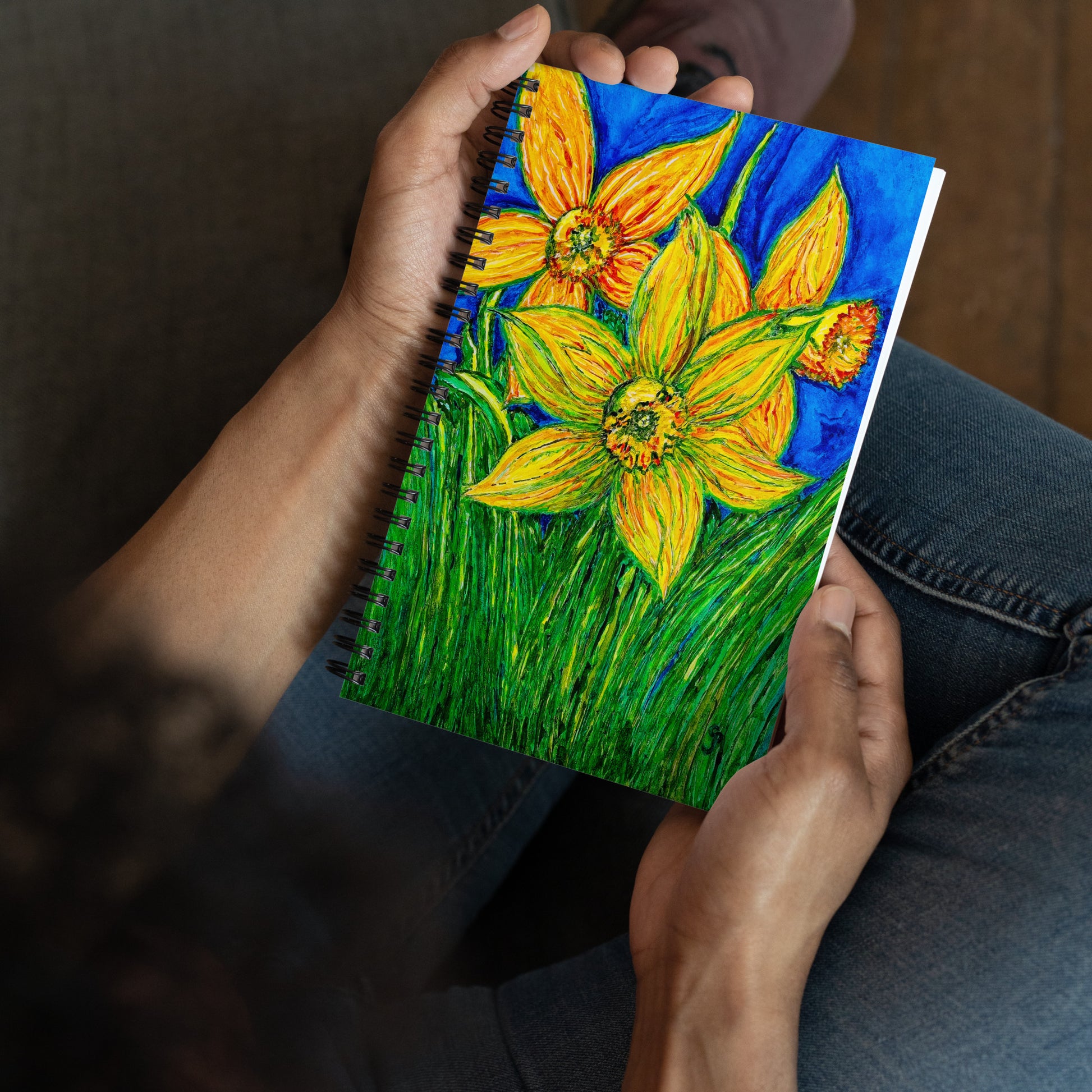 Spiral notebook featuring original cover artwork—durable, stylish, and perfect for journaling, note-taking, or creative writing; ideal for students, professionals, and art lovers.