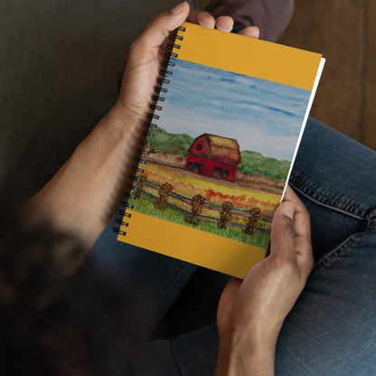 Spiral notebook featuring original cover artwork—durable, stylish, and perfect for journaling, note-taking, or creative writing; ideal for students, professionals, and art lovers.