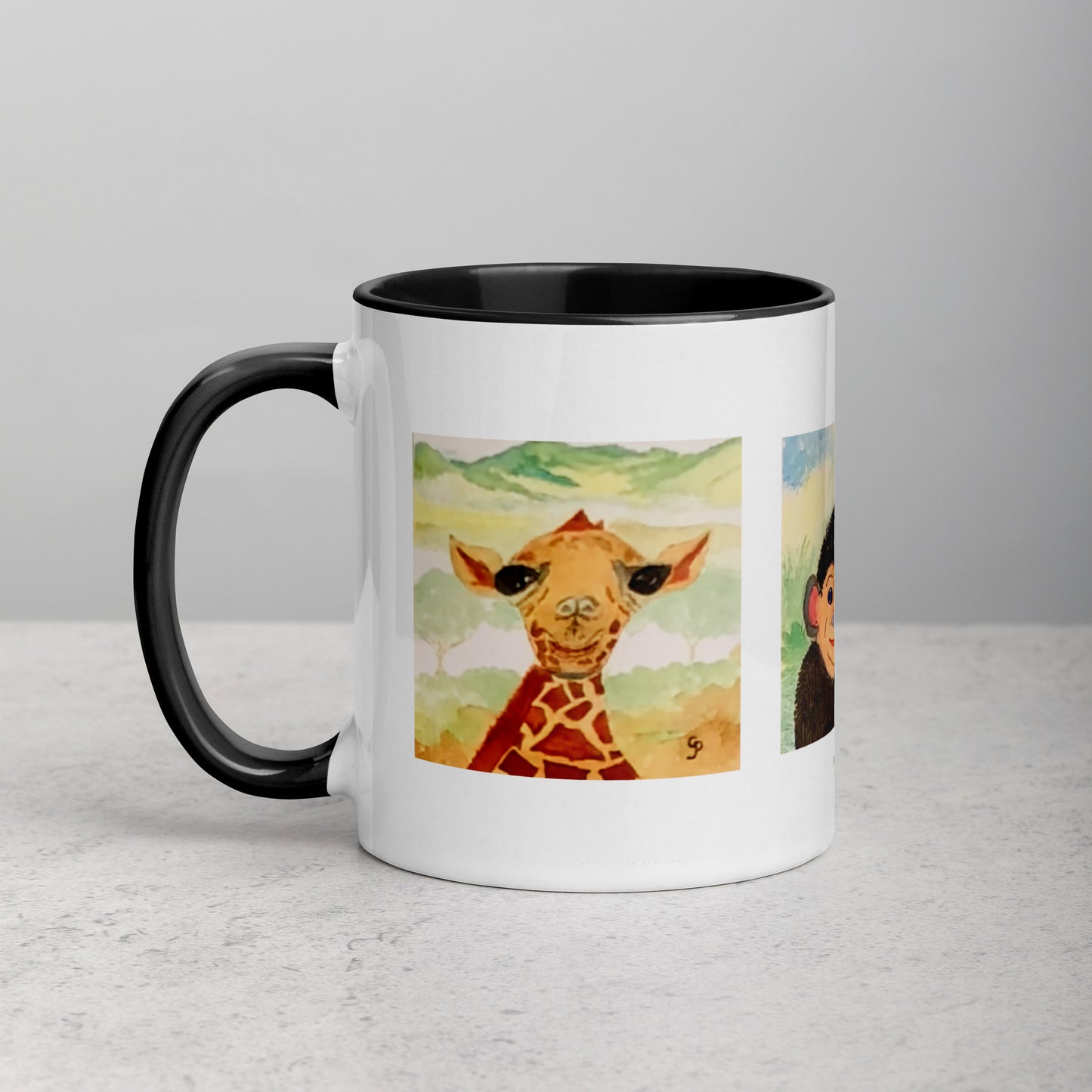 Ceramic mug featuring original artwork, perfect for coffee, tea, or hot cocoa—microwave and dishwasher safe, ideal for daily use, gifting, or adding artistic charm to your kitchen.