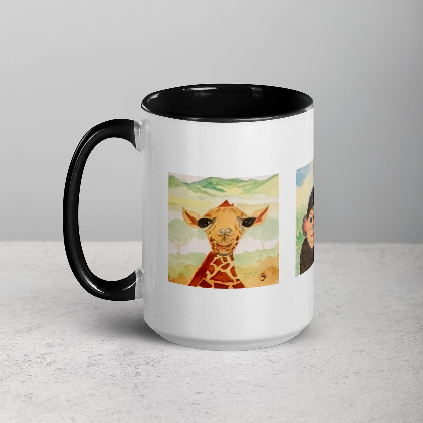 Ceramic mug featuring original artwork, perfect for coffee, tea, or hot cocoa—microwave and dishwasher safe, ideal for daily use, gifting, or adding artistic charm to your kitchen.