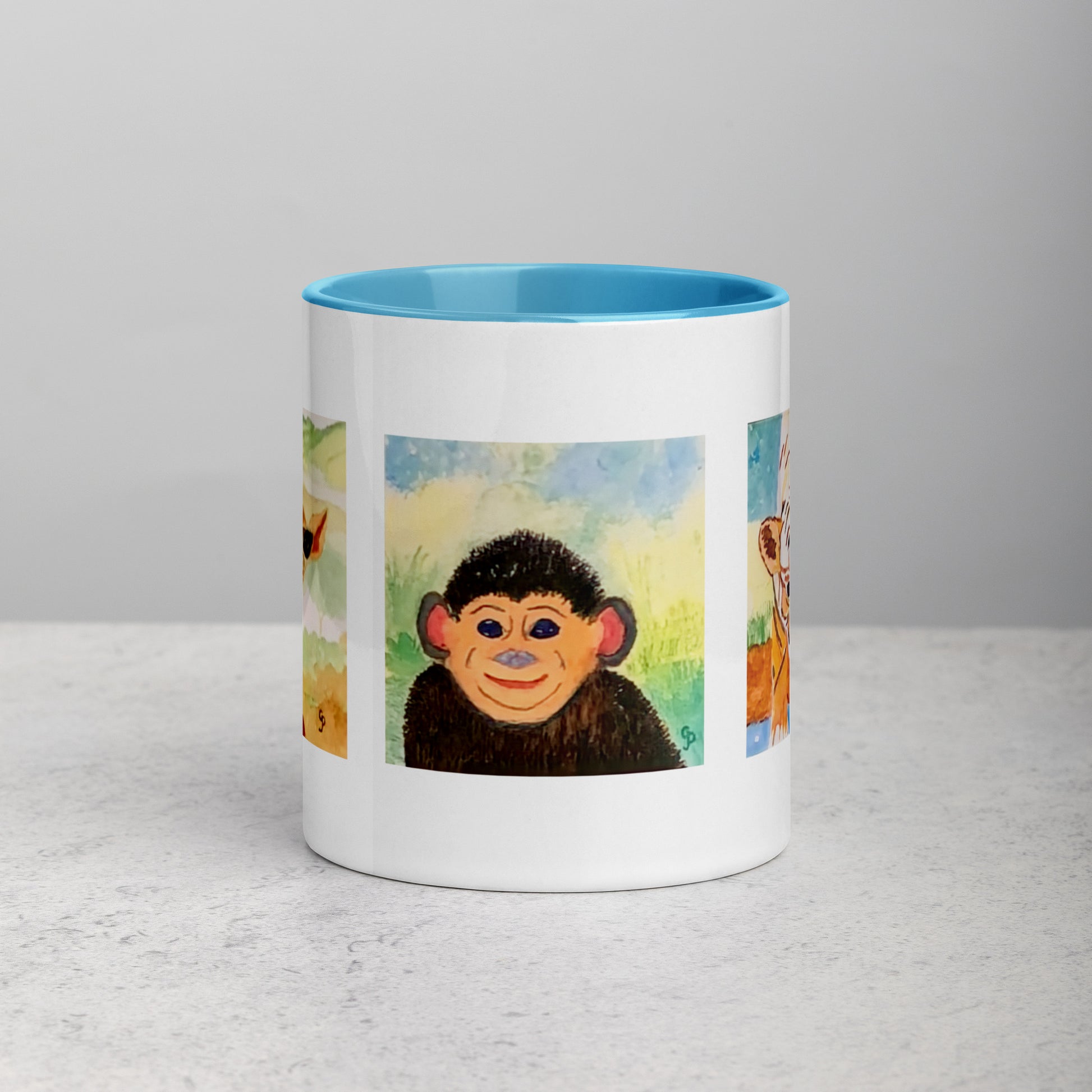 Ceramic mug featuring original artwork, perfect for coffee, tea, or hot cocoa—microwave and dishwasher safe, ideal for daily use, gifting, or adding artistic charm to your kitchen.