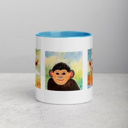 Ceramic mug featuring original artwork, perfect for coffee, tea, or hot cocoa—microwave and dishwasher safe, ideal for daily use, gifting, or adding artistic charm to your kitchen.