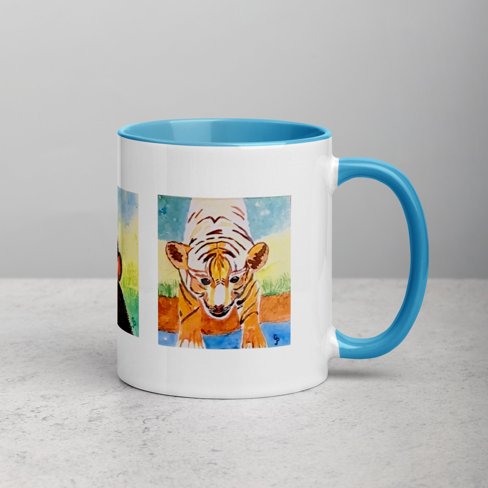 Ceramic mug featuring original artwork, perfect for coffee, tea, or hot cocoa—microwave and dishwasher safe, ideal for daily use, gifting, or adding artistic charm to your kitchen.