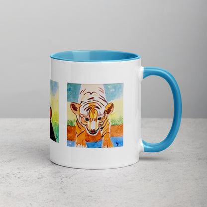 Ceramic mug featuring original artwork, perfect for coffee, tea, or hot cocoa—microwave and dishwasher safe, ideal for daily use, gifting, or adding artistic charm to your kitchen.