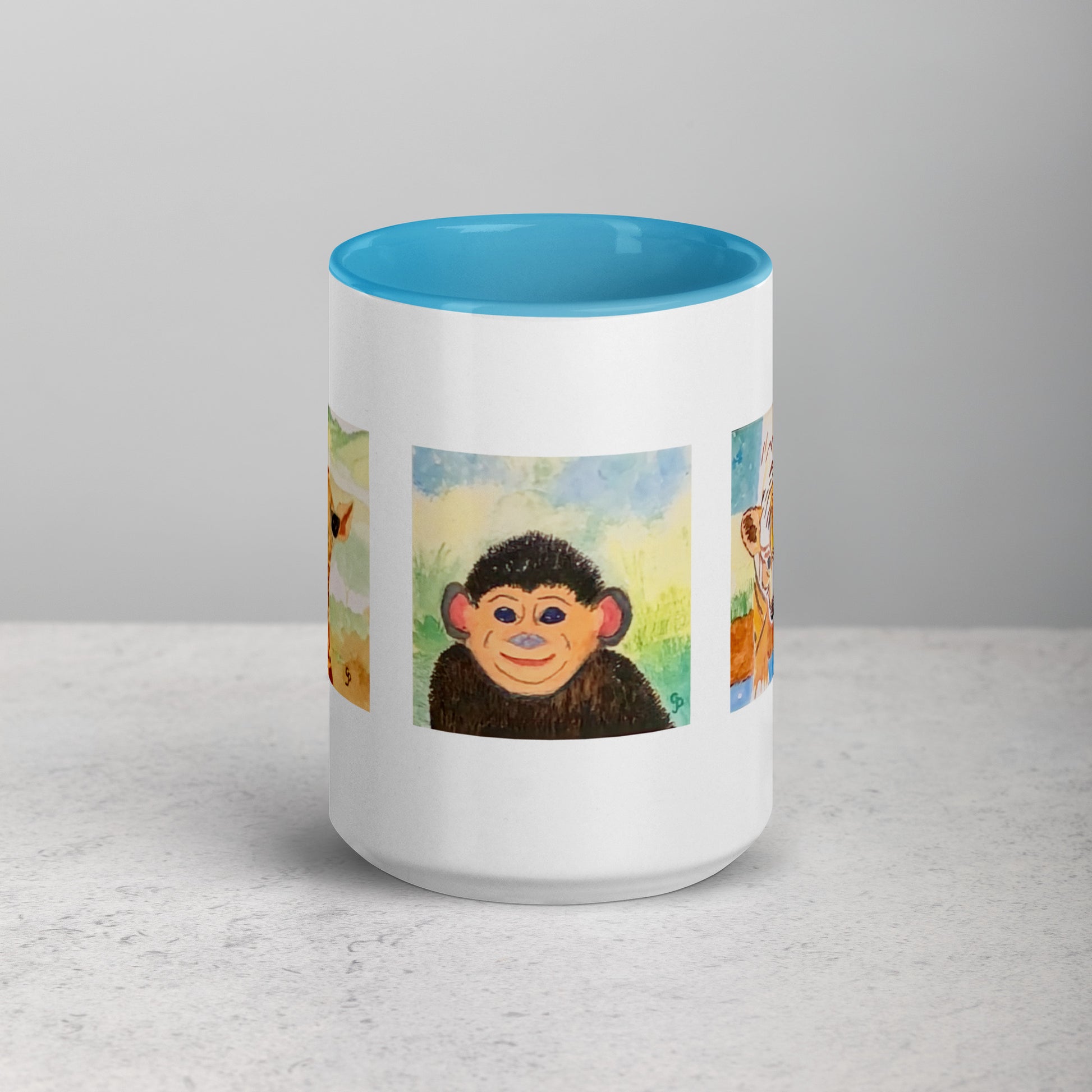 Ceramic mug featuring original artwork, perfect for coffee, tea, or hot cocoa—microwave and dishwasher safe, ideal for daily use, gifting, or adding artistic charm to your kitchen.