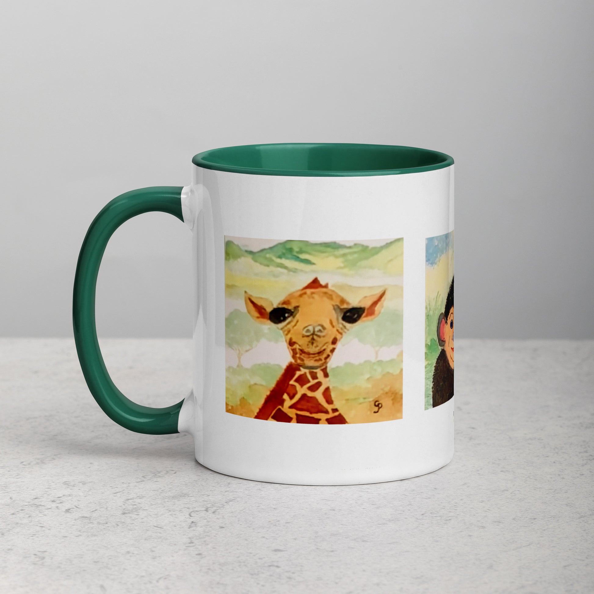 Ceramic mug featuring original artwork, perfect for coffee, tea, or hot cocoa—microwave and dishwasher safe, ideal for daily use, gifting, or adding artistic charm to your kitchen.