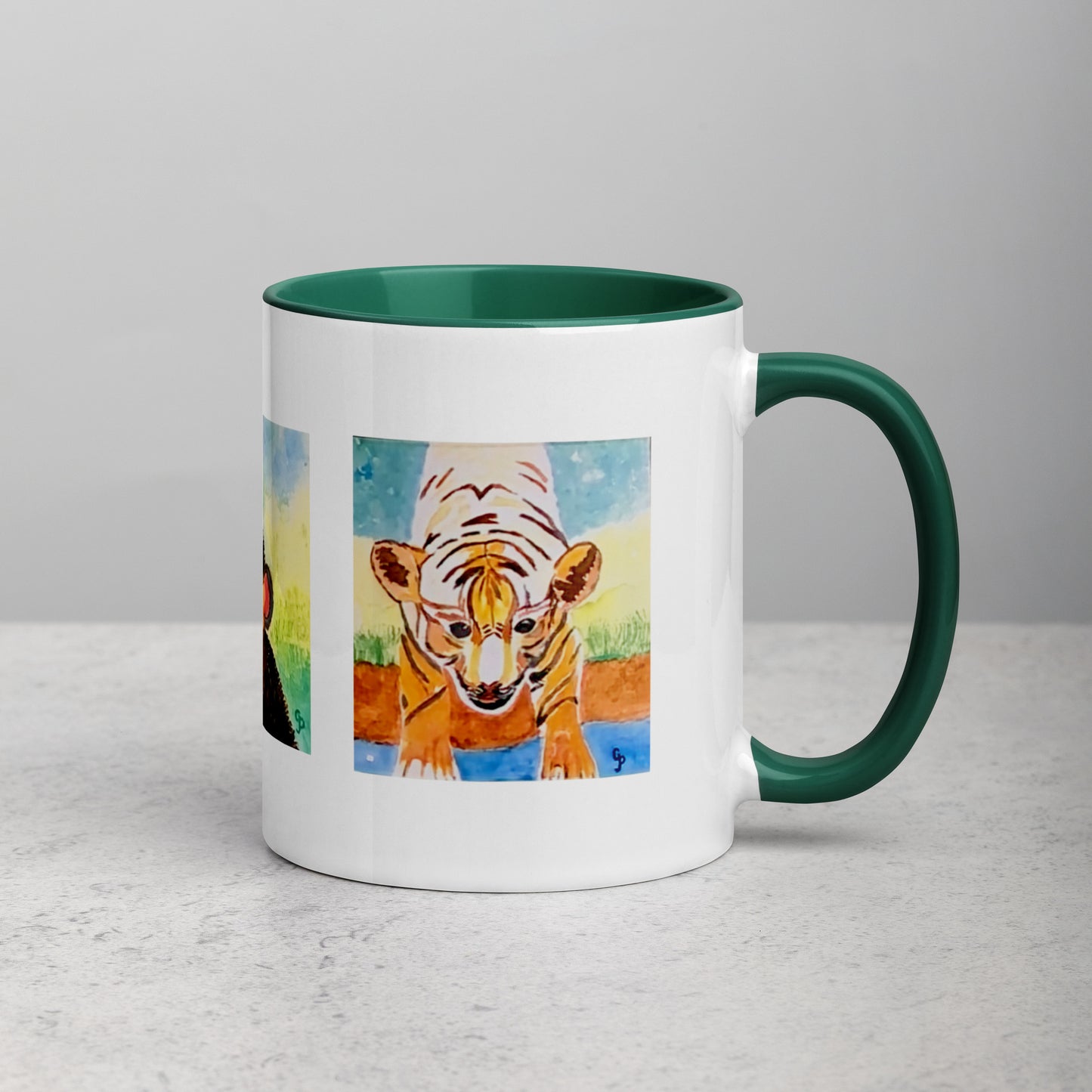 Ceramic mug featuring original artwork, perfect for coffee, tea, or hot cocoa—microwave and dishwasher safe, ideal for daily use, gifting, or adding artistic charm to your kitchen.