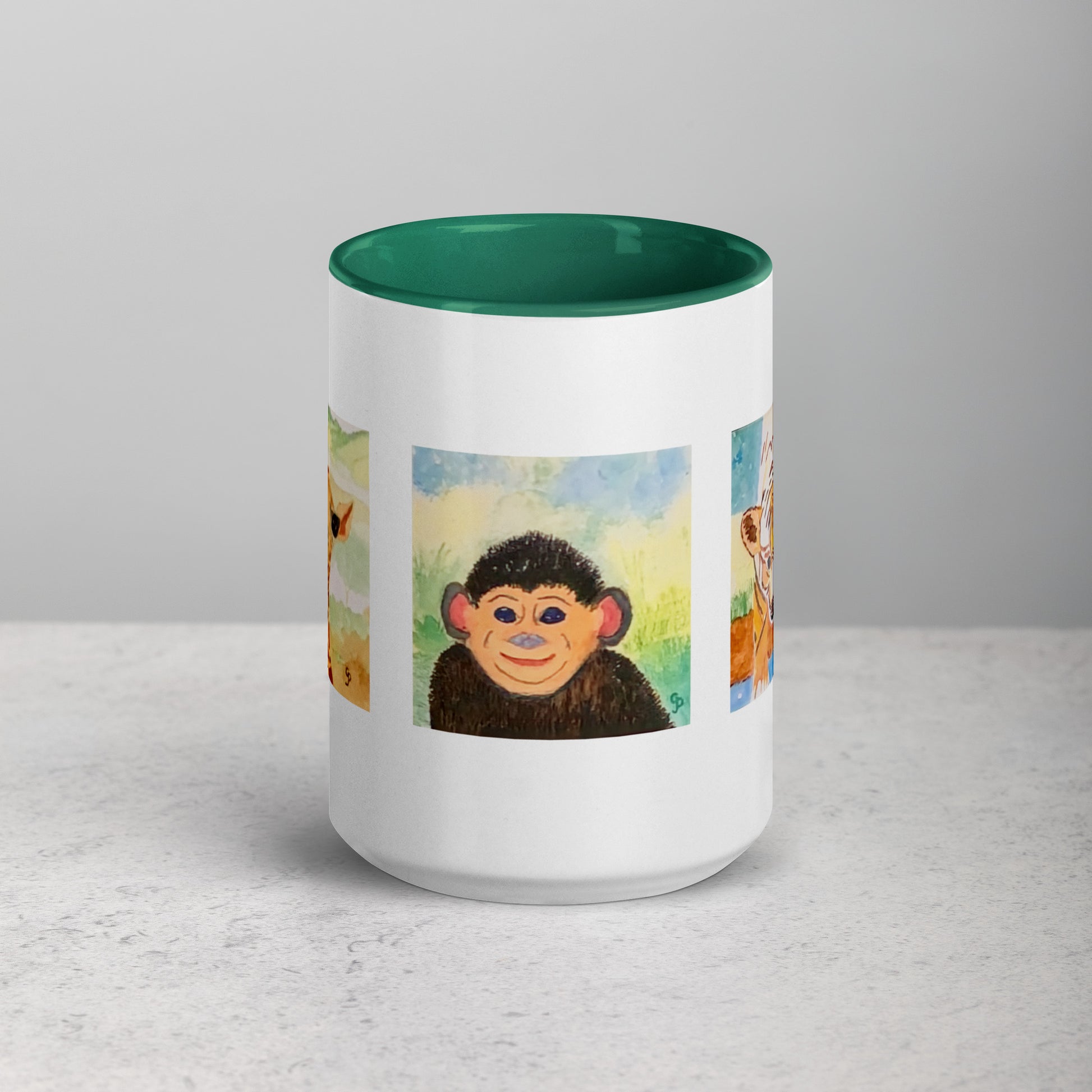 Ceramic mug featuring original artwork, perfect for coffee, tea, or hot cocoa—microwave and dishwasher safe, ideal for daily use, gifting, or adding artistic charm to your kitchen.