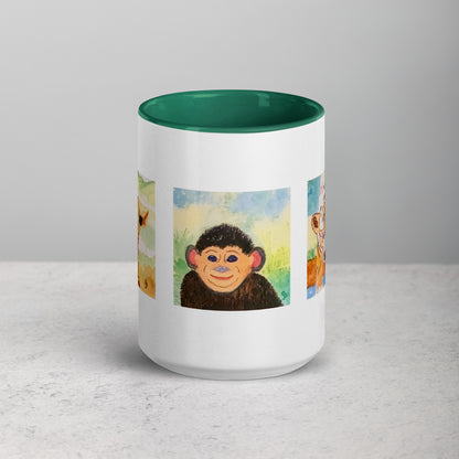 Ceramic mug featuring original artwork, perfect for coffee, tea, or hot cocoa—microwave and dishwasher safe, ideal for daily use, gifting, or adding artistic charm to your kitchen.
