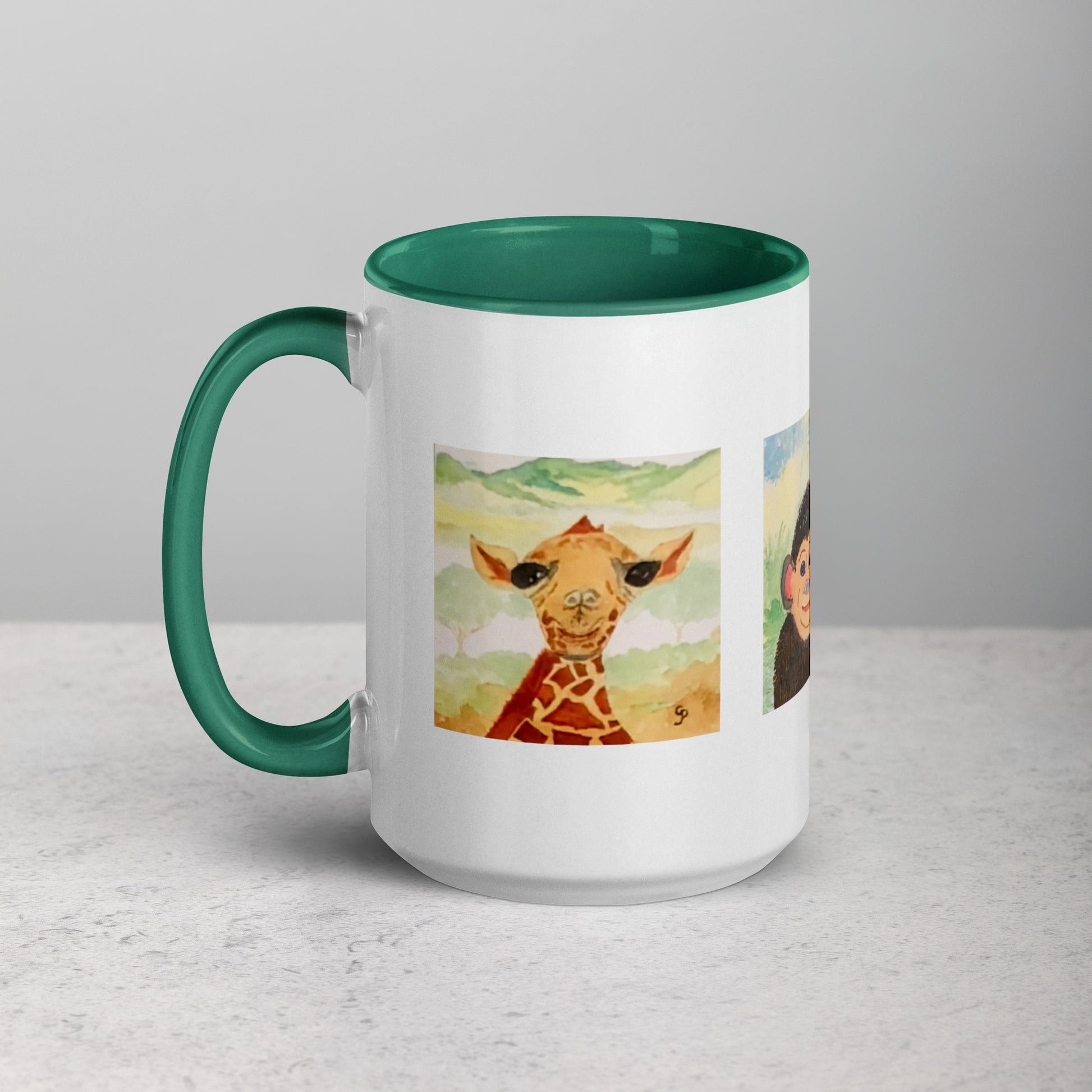 Ceramic mug featuring original artwork, perfect for coffee, tea, or hot cocoa—microwave and dishwasher safe, ideal for daily use, gifting, or adding artistic charm to your kitchen.