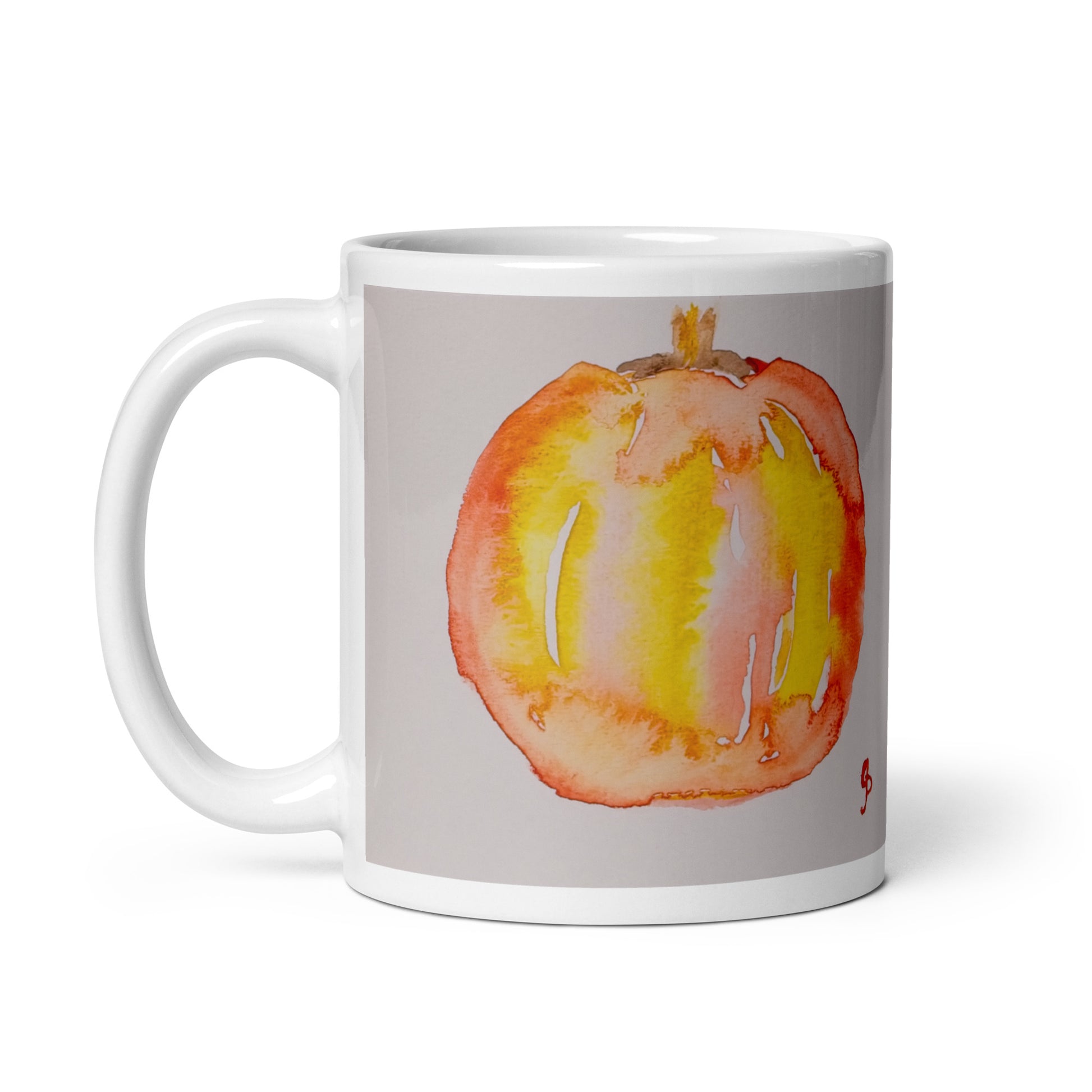 Ceramic mug featuring original artwork, perfect for coffee, tea, or hot cocoa—microwave and dishwasher safe, ideal for daily use, gifting, or adding artistic charm to your kitchen.