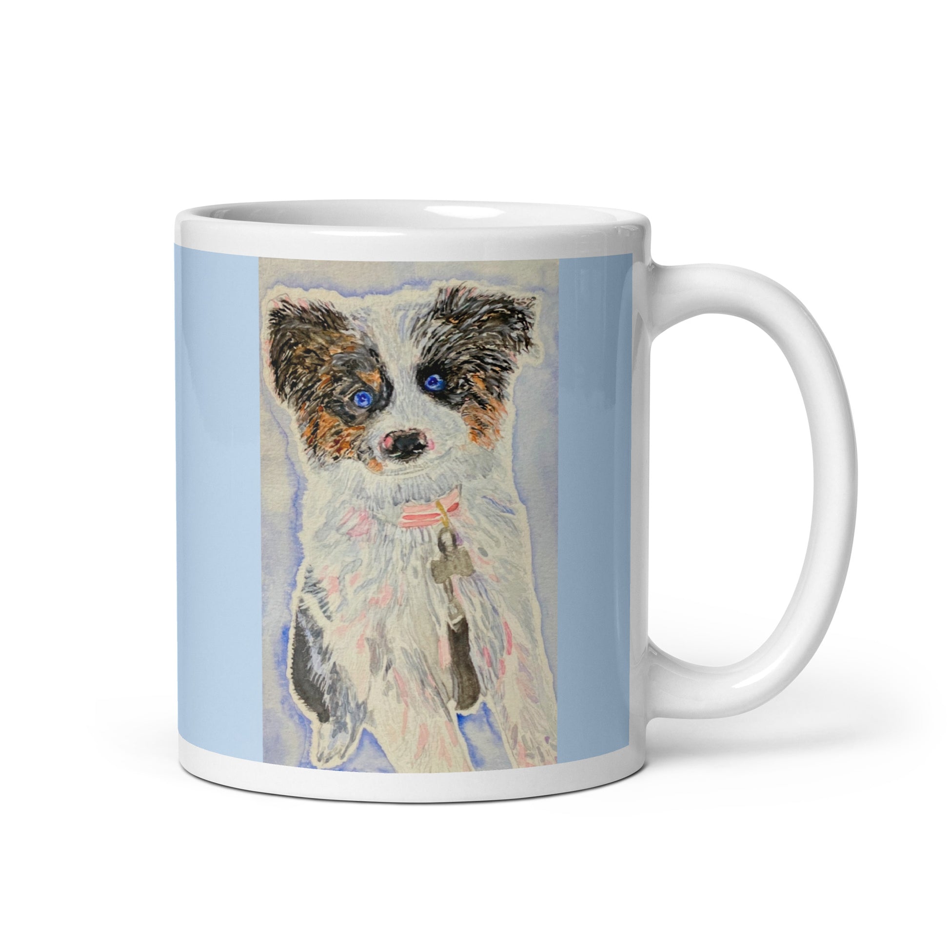 Ceramic mug featuring original artwork, perfect for coffee, tea, or hot cocoa—microwave and dishwasher safe, ideal for daily use, gifting, or adding artistic charm to your kitchen.