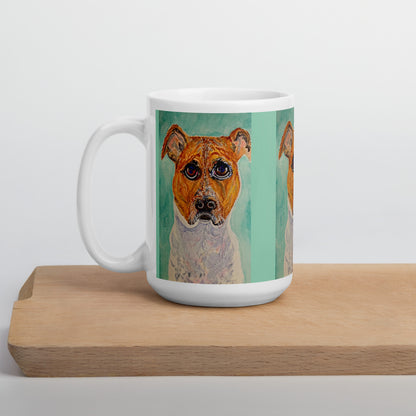 Ceramic mug featuring original artwork, perfect for coffee, tea, or hot cocoa—microwave and dishwasher safe, ideal for daily use, gifting, or adding artistic charm to your kitchen.