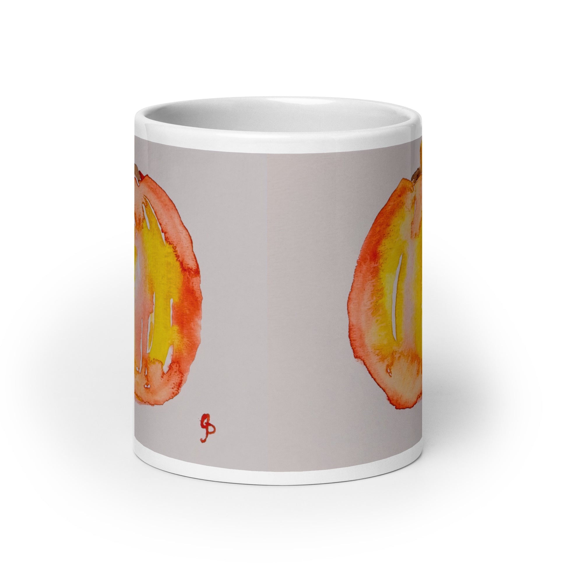 Ceramic mug featuring original artwork, perfect for coffee, tea, or hot cocoa—microwave and dishwasher safe, ideal for daily use, gifting, or adding artistic charm to your kitchen.