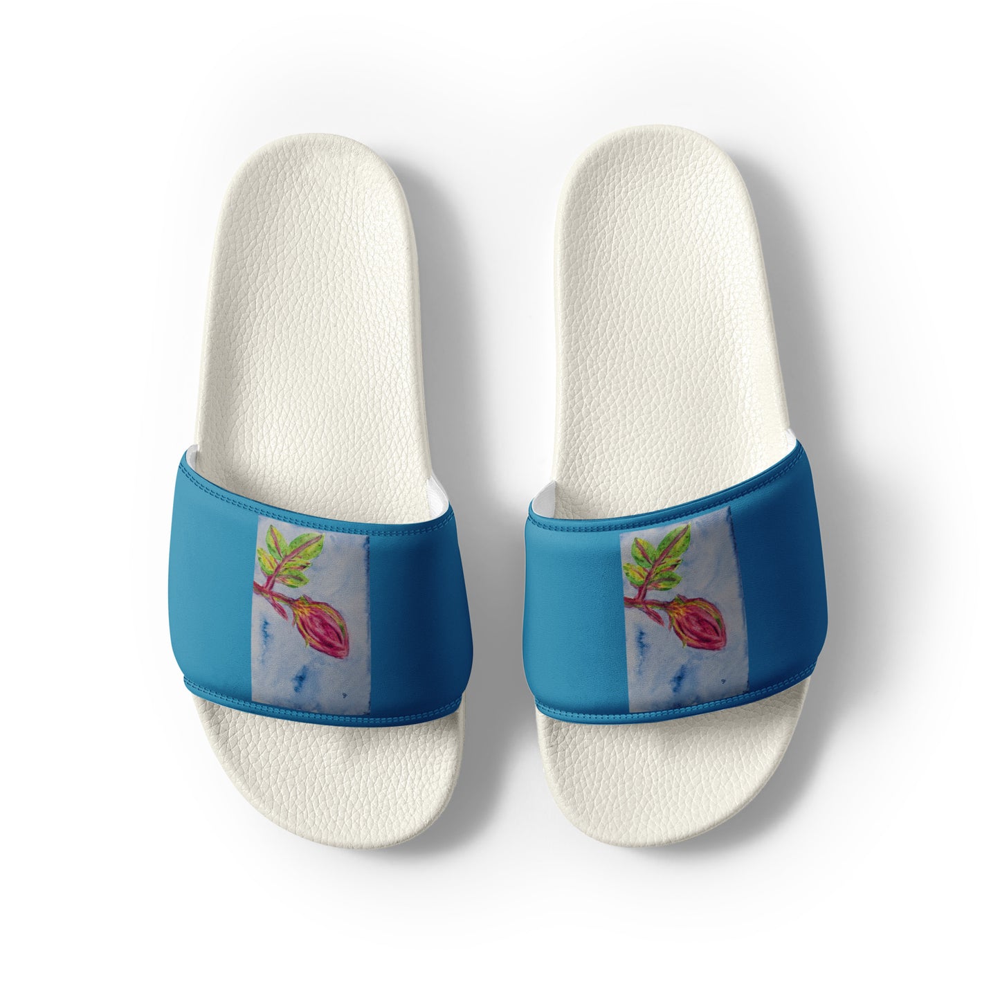 Stylish slides featuring original artwork, designed for comfort and everyday wear—unique artistic shoes perfect for casual outfits, street style, or creative fashion lovers.